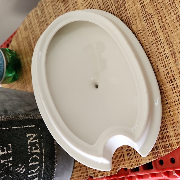 222 Fifth  Soup Tureen Top Measures approximately 10" long - Picture 2 of 8